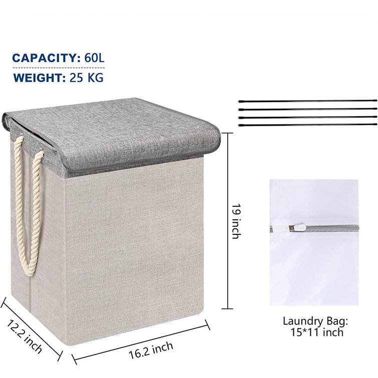 Breakwater Bay Laundry Hampers with Lid Wayfair Canada